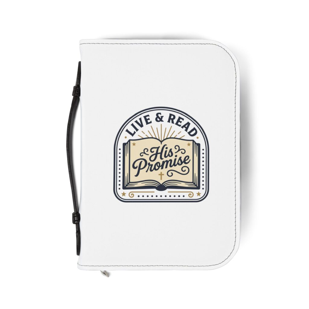 Live & Read His Promise Bible Cover | Scripture Design, Zippered Case