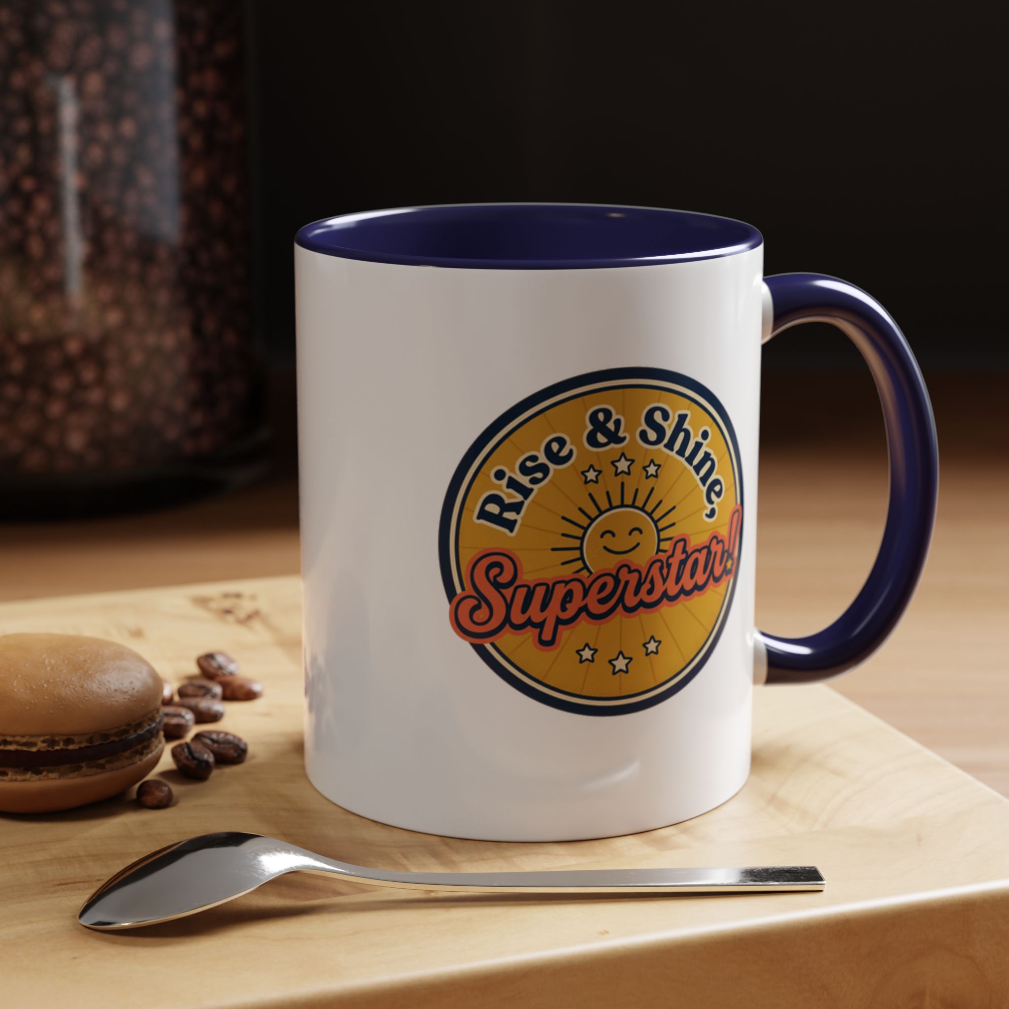 Rise & Shine Superstar! Mug | Accent Coffee Mug - Image 9