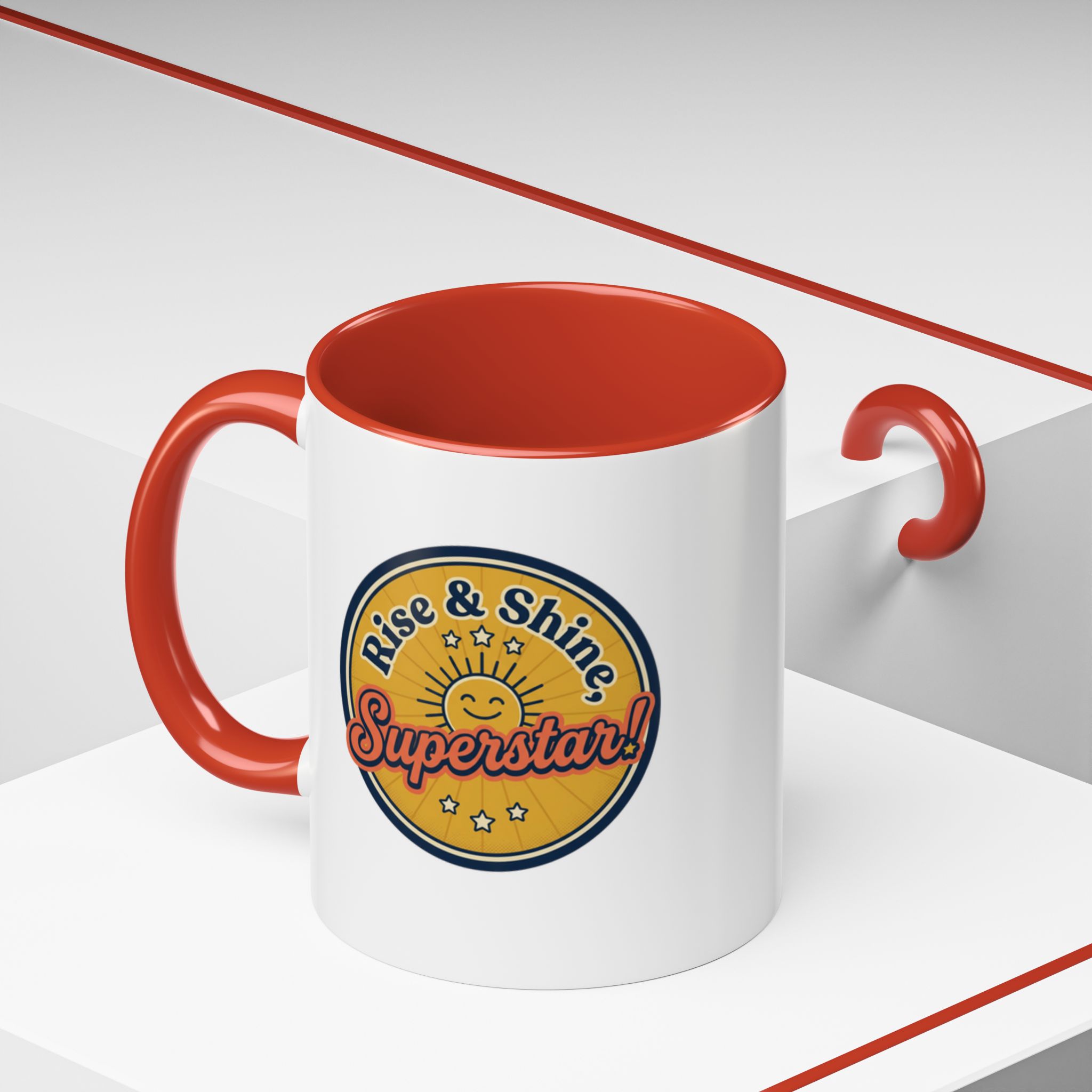 Rise & Shine Superstar! Mug | Accent Coffee Mug - Image 20