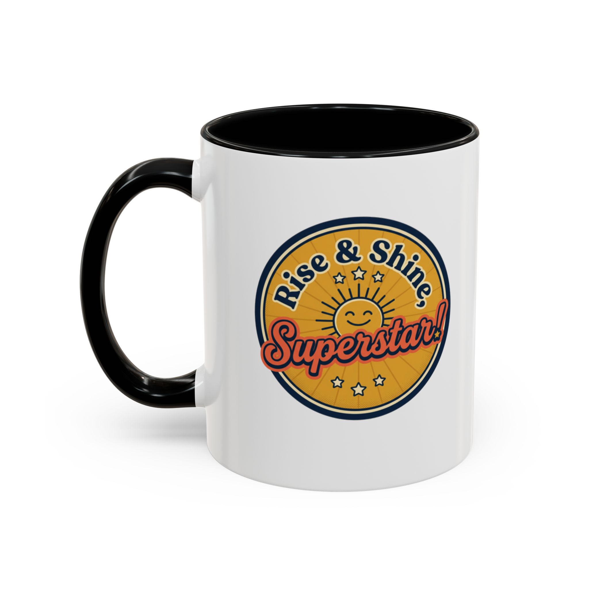 Rise & Shine Superstar! Mug | Accent Coffee Mug - Image 2