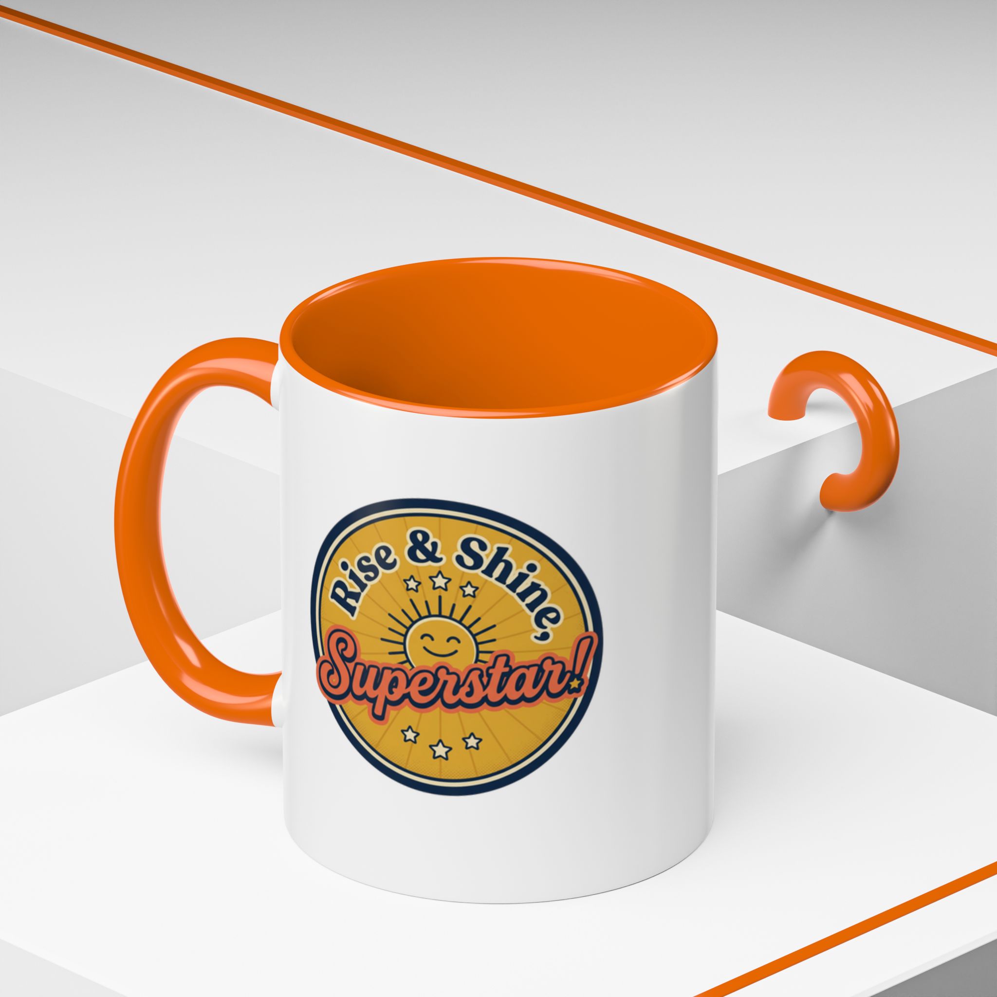 Rise & Shine Superstar! Mug | Accent Coffee Mug - Image 30