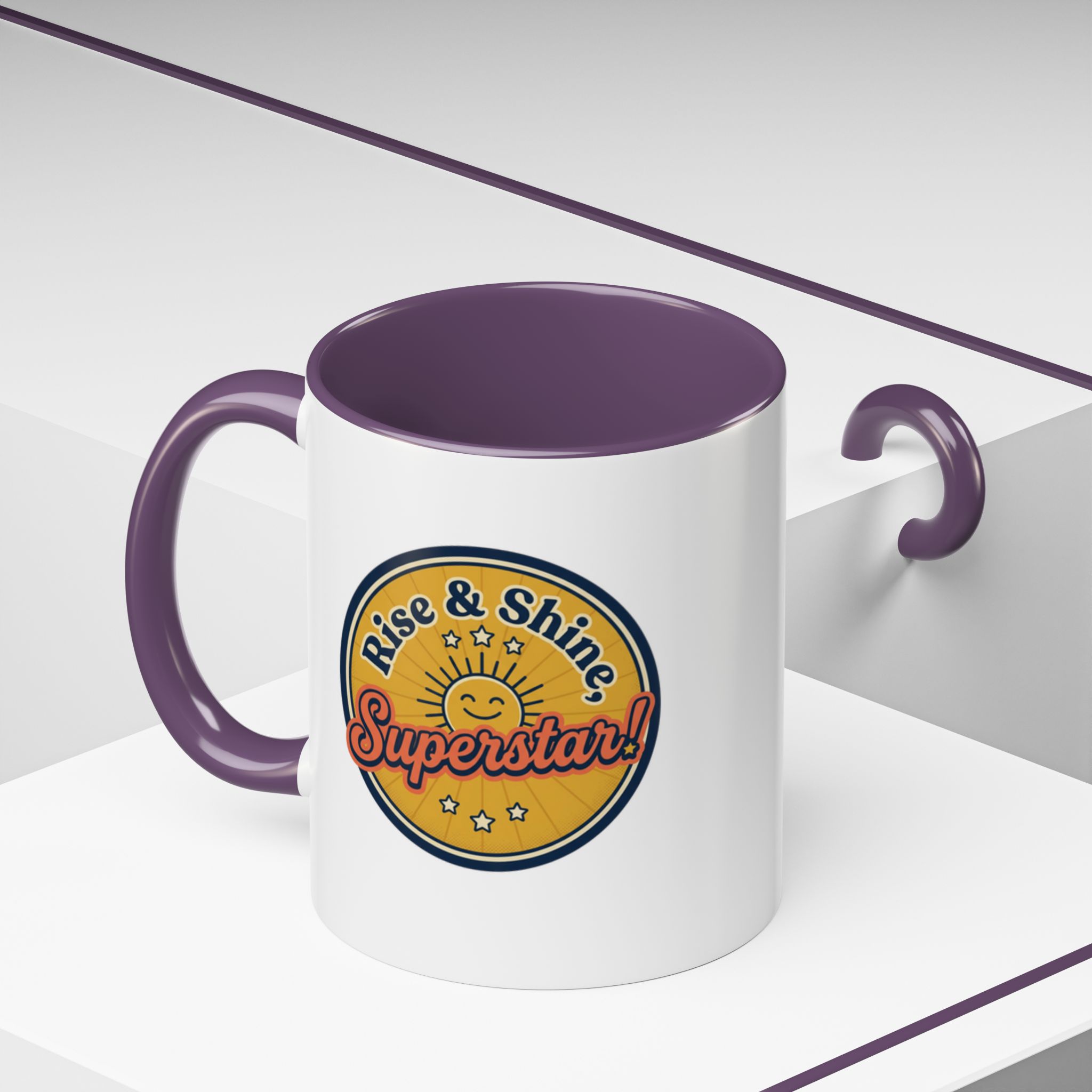 Rise & Shine Superstar! Mug | Accent Coffee Mug - Image 45