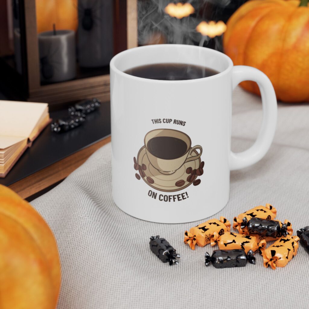 Coffee Mug - Cute Retro Coffee Camper Illustration (11oz, 15oz)