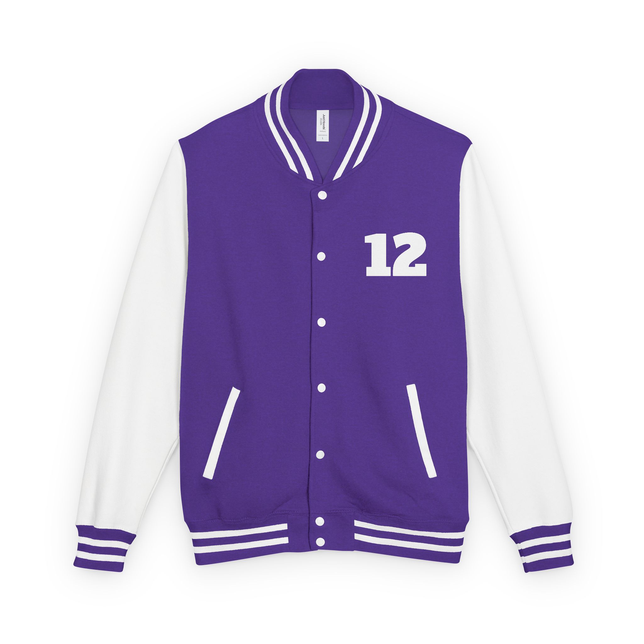 Varsity Jacket -Letterman Jacket with '12' Number - Image 17