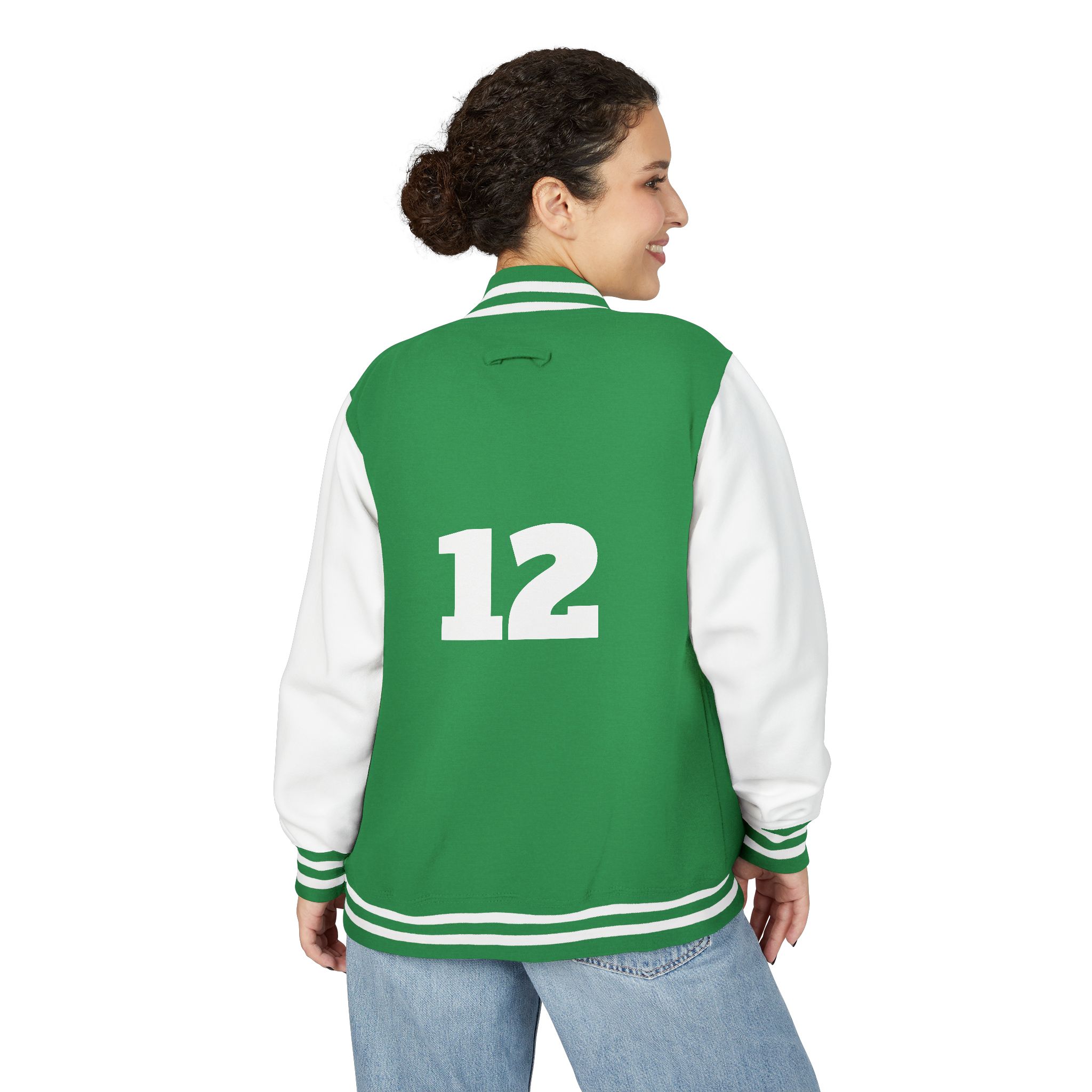 Varsity Jacket -Letterman Jacket with '12' Number - Image 36