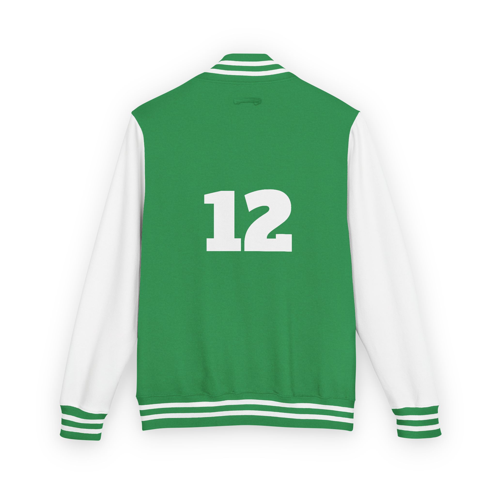 Varsity Jacket -Letterman Jacket with '12' Number - Image 34