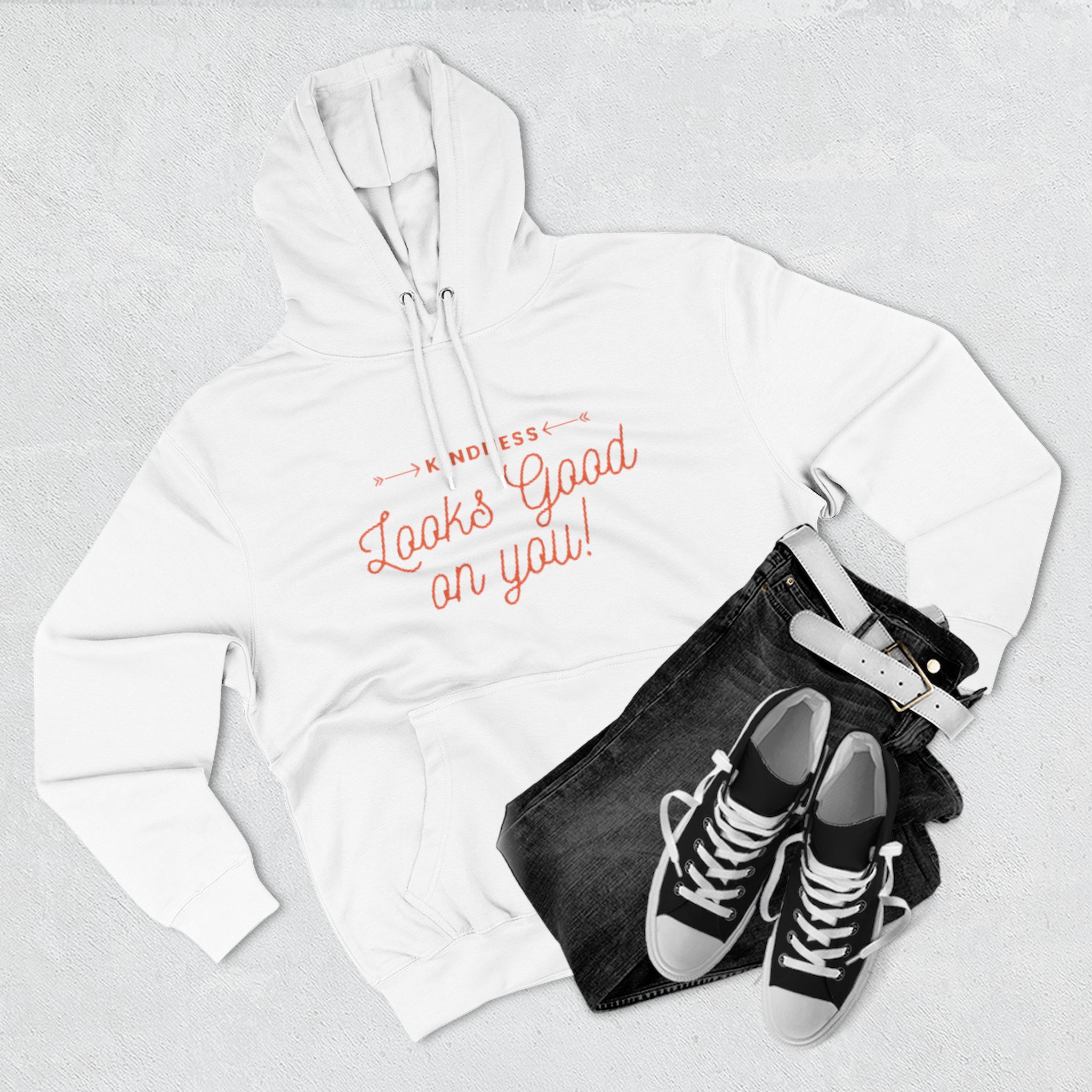 Hoodie — "Kindness Looks Good on You" Pullover - Image 3